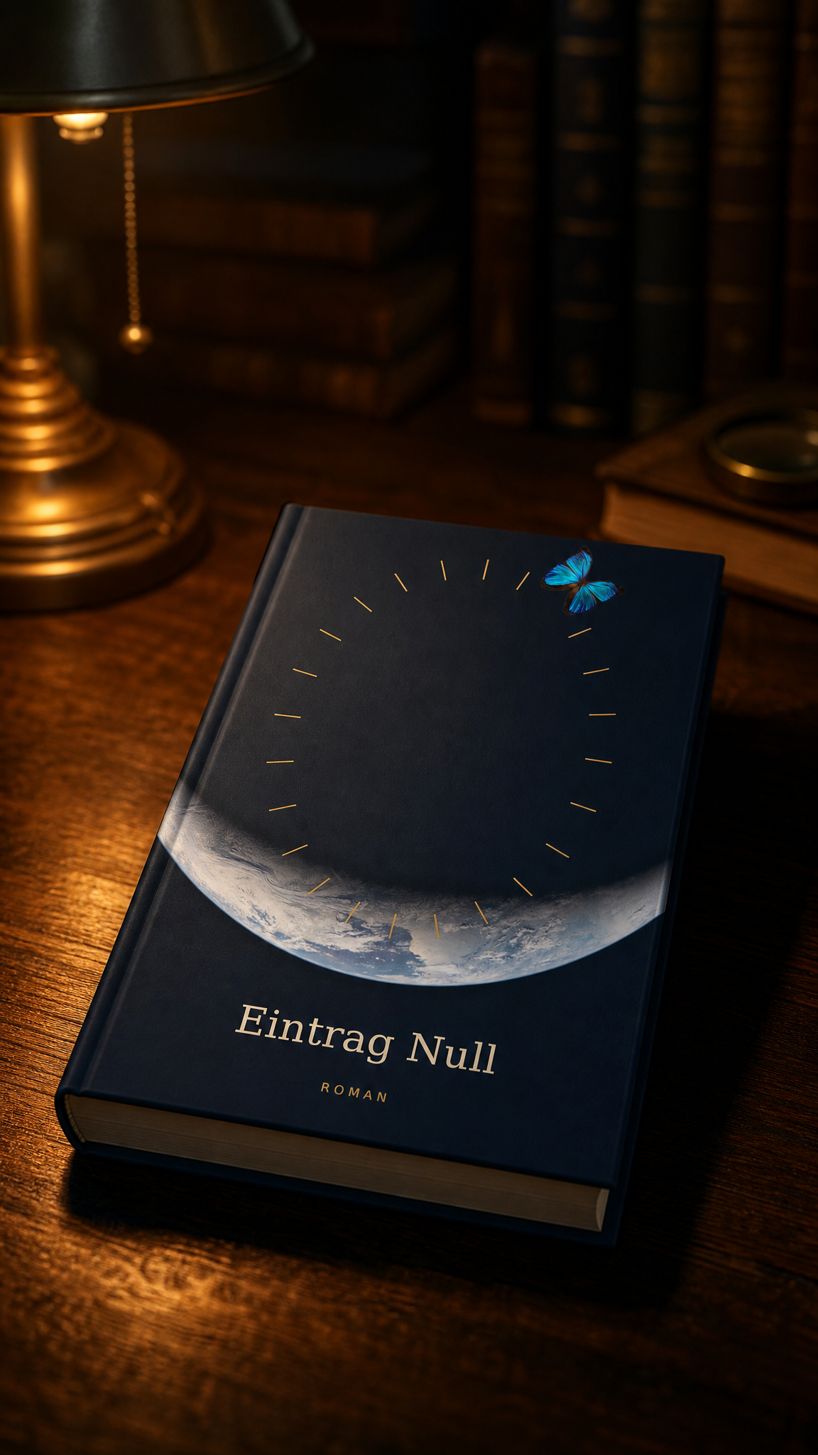 Eintrag Null — das gedruckte Buch auf einem Tisch